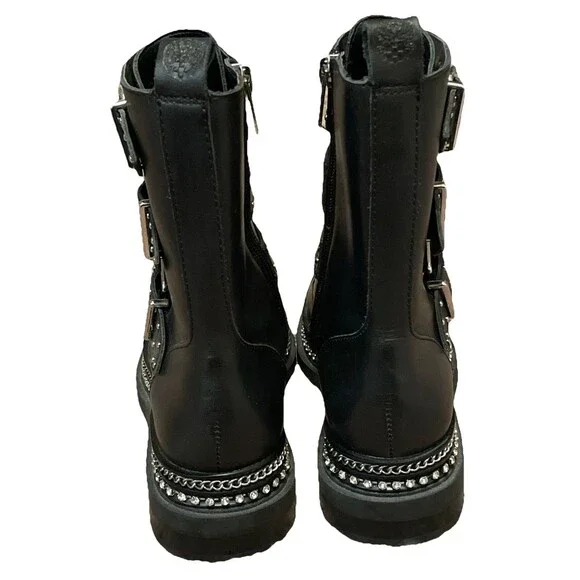 Vince Camuto, Bobette Black Studded Boots. (6M) - Picture 11 of 16